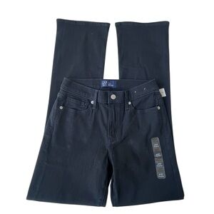 Gap Denim Baby Bootcut Black Jeans Stretch 5 Pocket Woman's 4/27R NWT